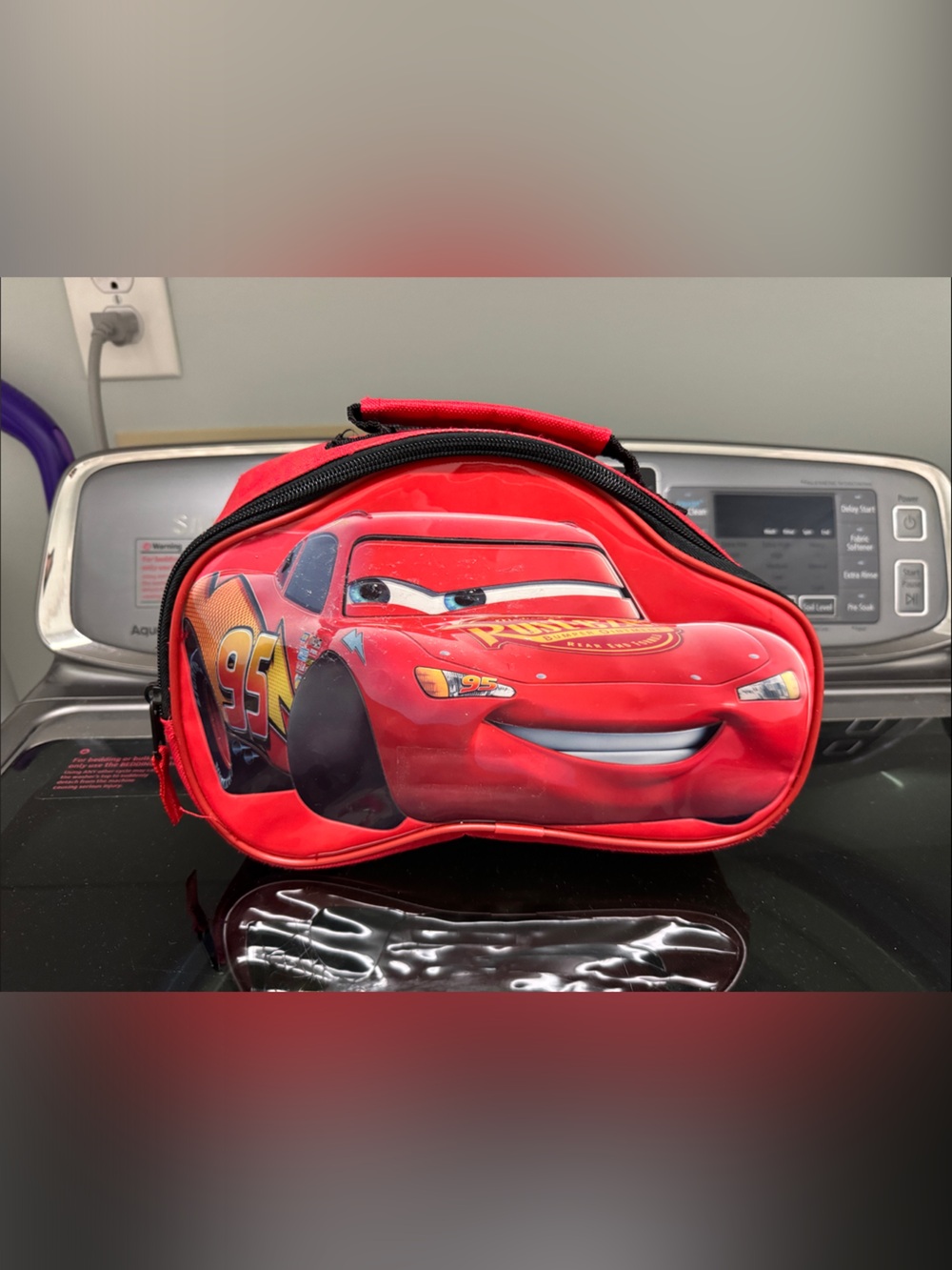 Lightning McQueen Red Kids Lunch Bag